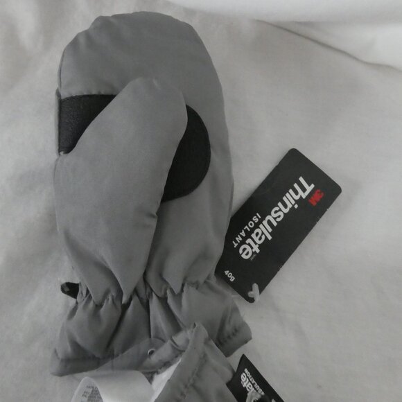JOE FRESH TODDLER | 4-5 youth | 3M Thinsulate 40g Grey Mittens | NWT - Picture 3 of 7